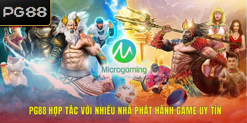 pg88 hợp tác với nhiều nhà phát hành game uy tín